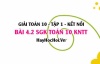 Bài 4.2 SGK Toán 10 tập 1 Kết nối tri thức